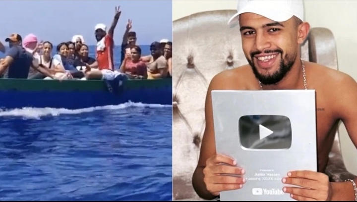 الرابور "حسان جونيور" يصل إلي الأراضي الإيطالية في عملية هجرة غير نظامية 